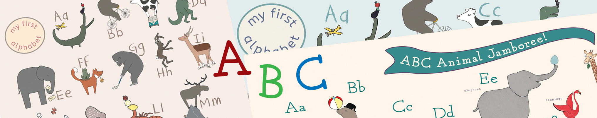 ABC Children's Alphabet Prints by Little Letter Studio
